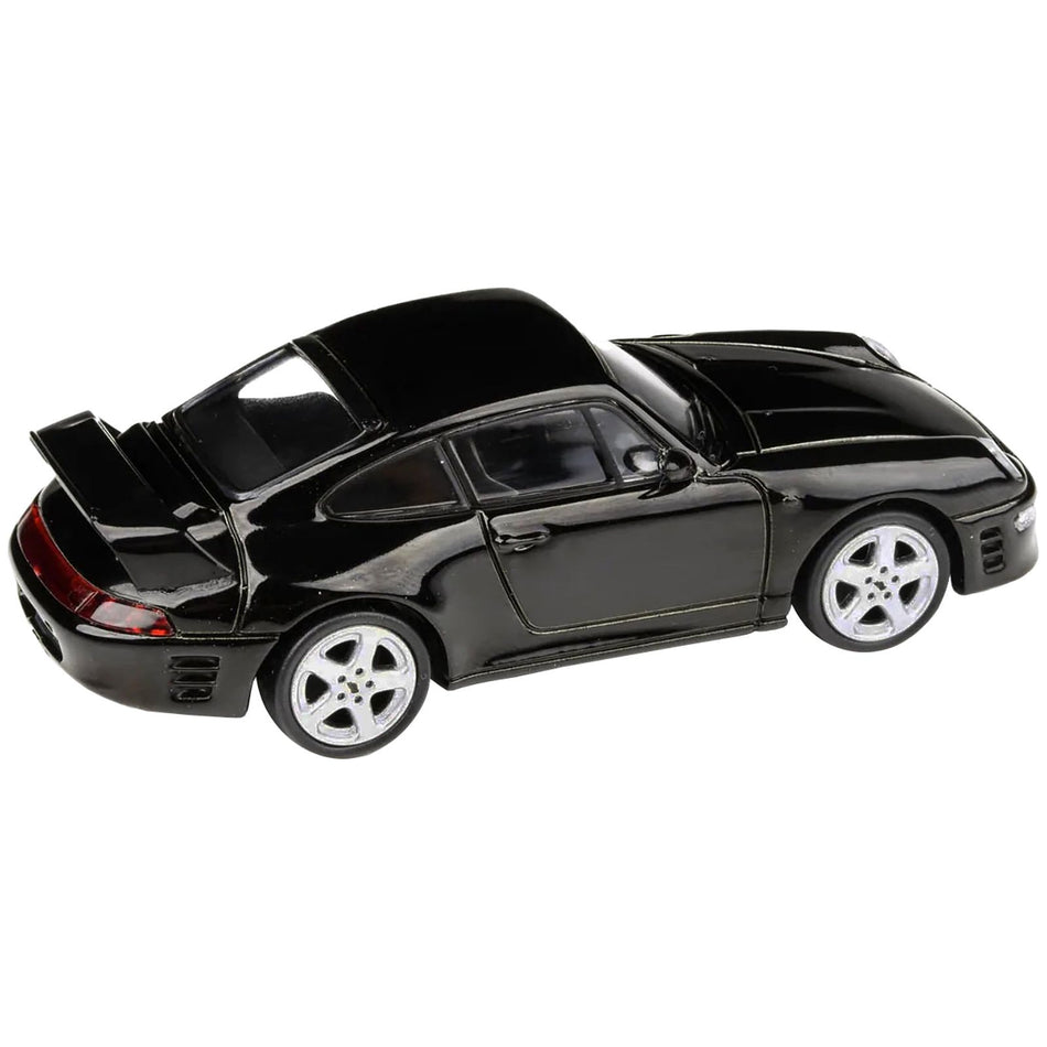 1995 RUF CTR2 Black 1/64 Diecast Model Car by Paragon