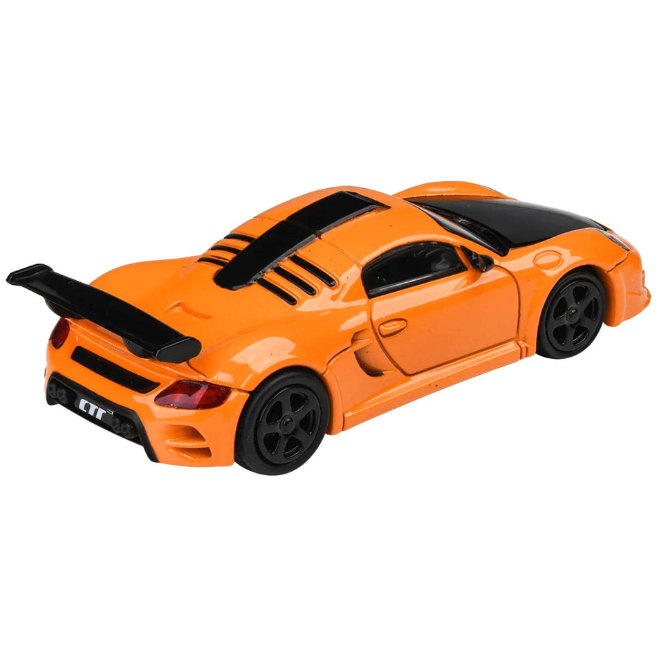 2012 RUF CTR3 Clubsport Orange with Black Hood 1/64 Diecast Model Car by Paragon Models