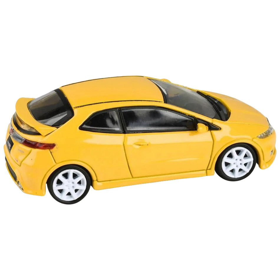 2007 Honda Civic Type R FN2 Sunlight Yellow 1/64 Diecast Model Car by Paragon Models