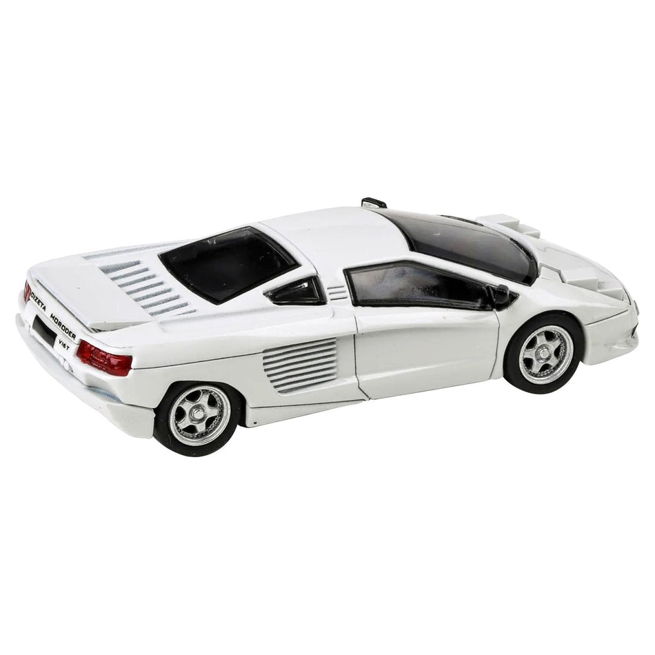 1991 Cizeta V16T Pearlescent White Metallic 1/64 Diecast Model Car by Paragon Models