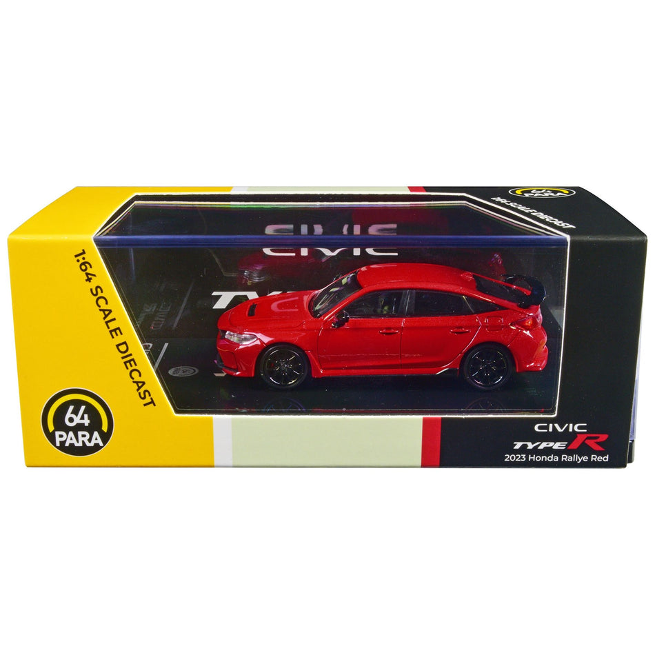 2023 Honda Civic Type R FL5 Rallye Red 1/64 Diecast Model Car by Paragon Models