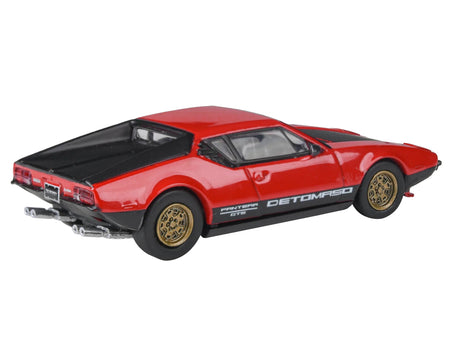 1972 De Tomaso Pantera Red and Black 1/64 Diecast Model Car by Paragon Models Diecast Paragon