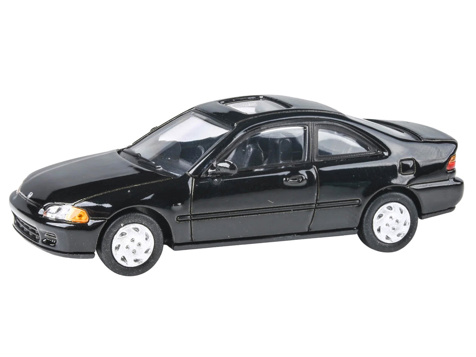 1995 Honda Civic Coupe EJ1 Black with Sunroof 1/64 Diecast Model Car by Paragon Models