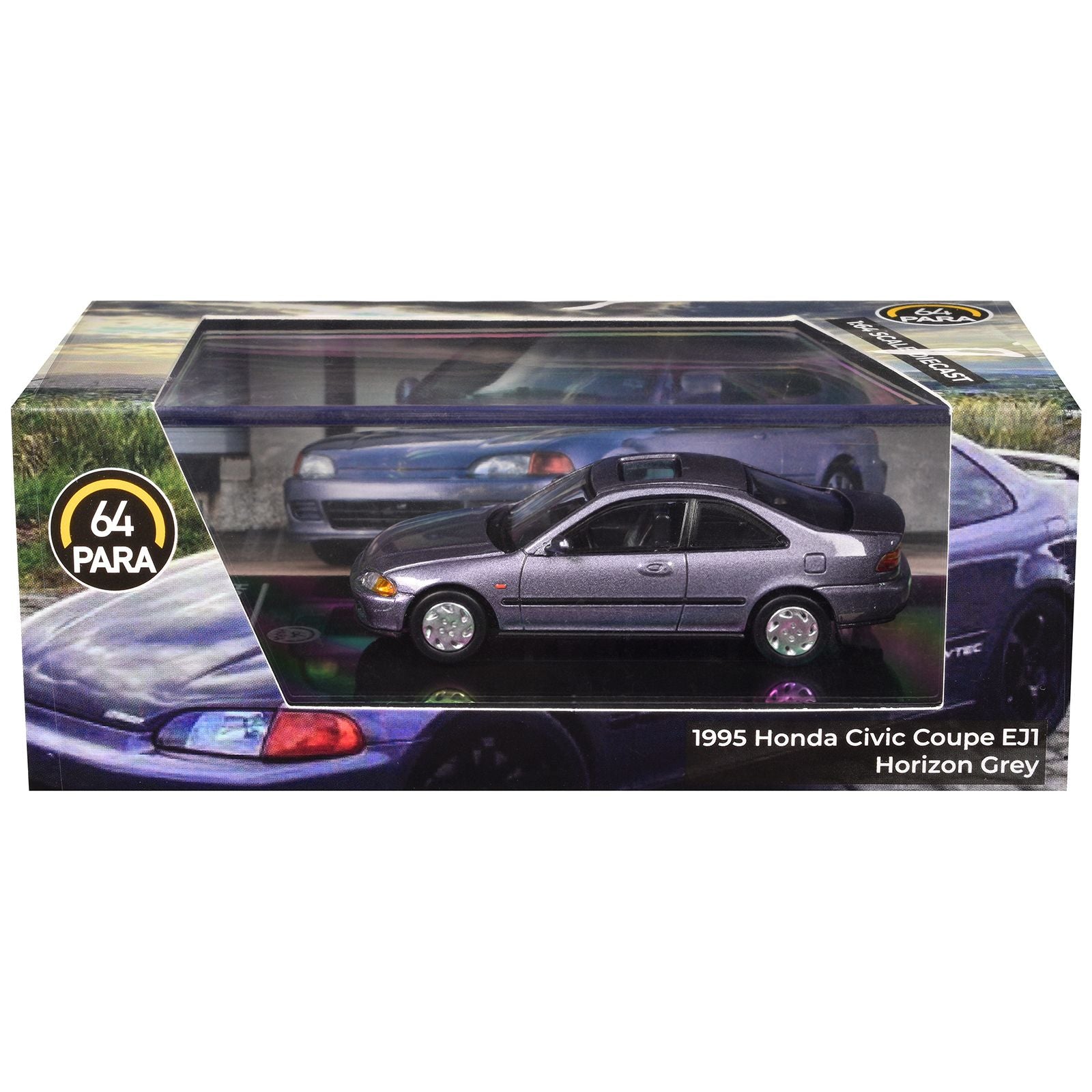 1995 Honda Civic Coupe EJ1 Horizon Gray Metallic with Sunroof 1/64