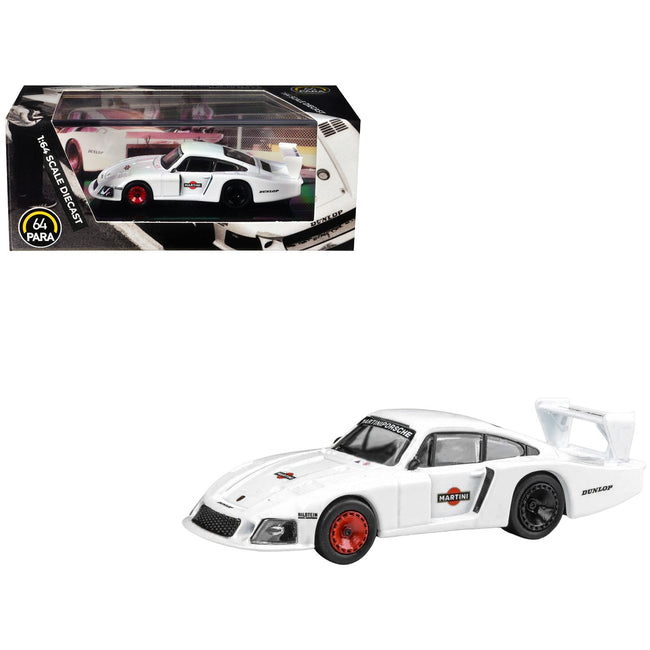 Porsche 935/78 Moby Dick "Martini Racing" White 1/64 Diecast Model Car by Paragon