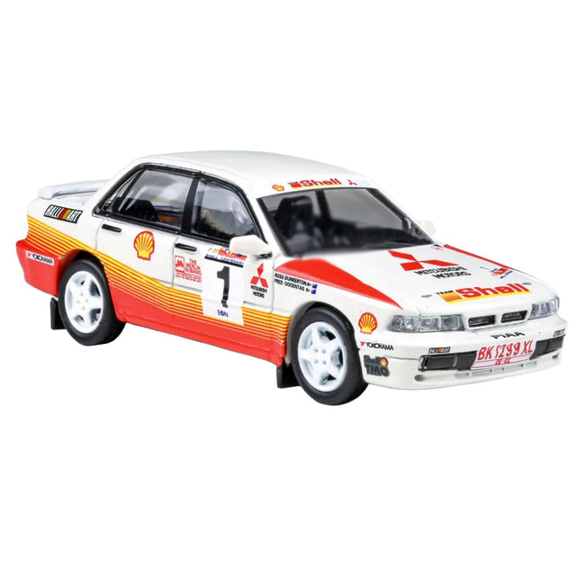 Mitsubishi Galant VR-4 RHD (Right Hand Drive) #1 Ross Dunkerton - Fred Gocentas Winner "APRC Rally Malaysia" (1991) 1/64 Diecast Model Car by Paragon