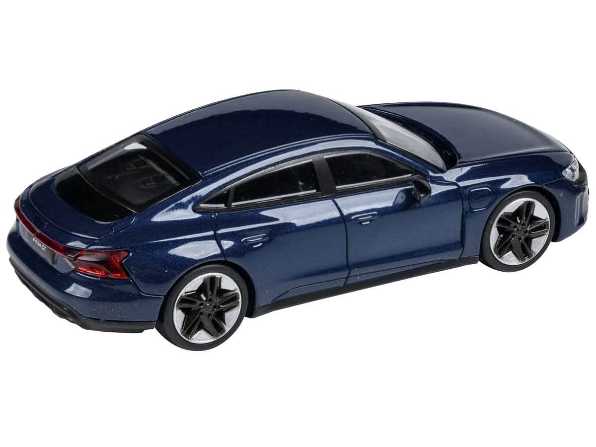 Audi E-tron GT RS Ascari Blue Metallic 1/64 Diecast Model Car by Paragon Models - view 2