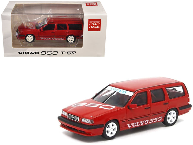 Volvo 850 T-5R Estate Wagon "Prototype" Red 1/64 Diecast Model Car by Pop Race