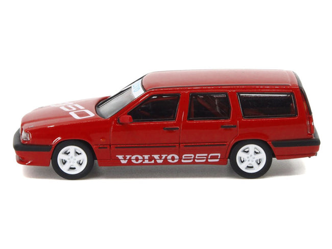 Volvo 850 T-5R Estate Wagon Cream Yellow 1/64 Diecast Model Car by Pop Race