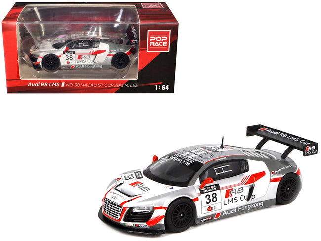 Audi R8 LMS #38 Marchy Lee "Macau GT Cup" (2013) 1/64 Diecast Model Car by Pop Race