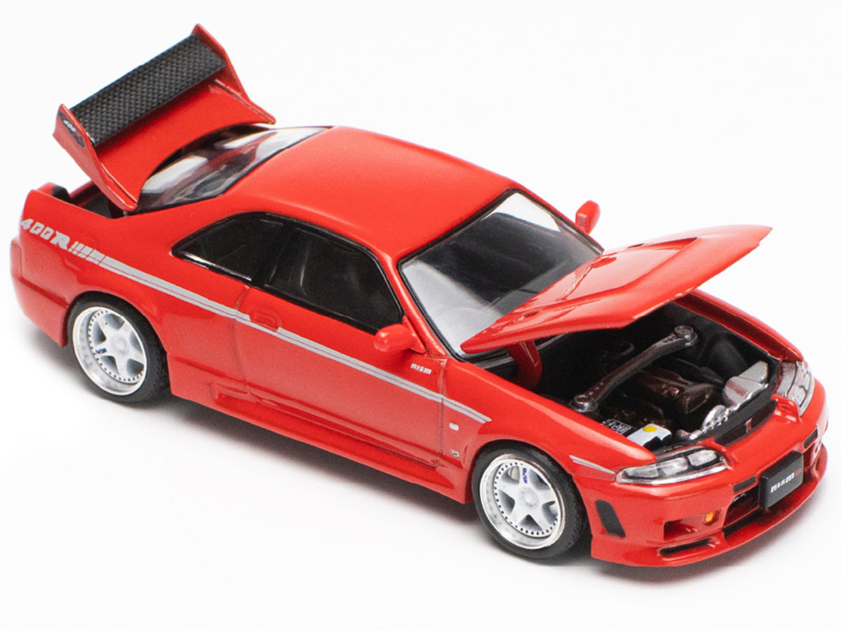 GTR Nismo 400R RHD (Right Hand Drive) Red 1/64 Diecast Model Car by Pop Race