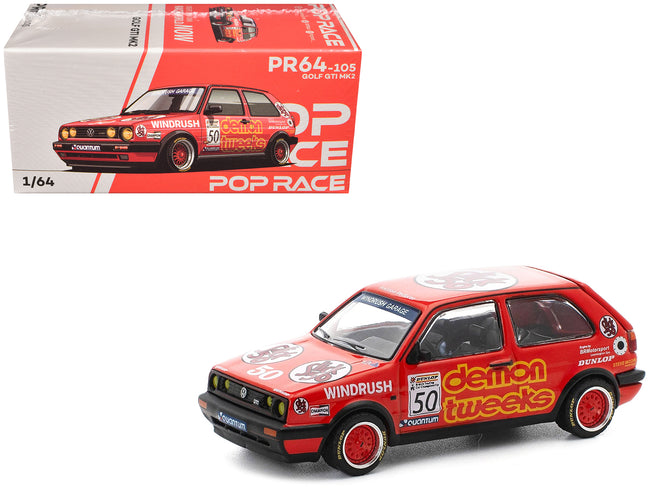 Volkswagen Golf GTI MK2 #50 Demon Tweeks "British Touring Car Championship" (1988) 1/64 Diecast Model Car by Pop Race