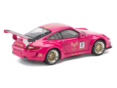 Pink Porsche race car model PR640187-4