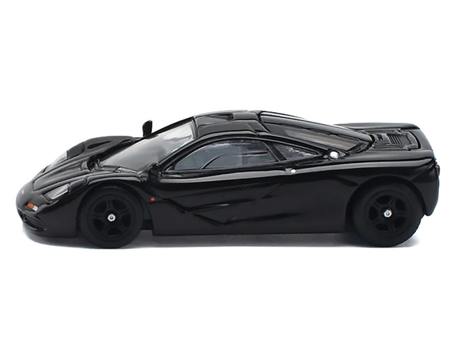 McLaren F1 Jet Black 1/64 Diecast Model Car by Pop Race