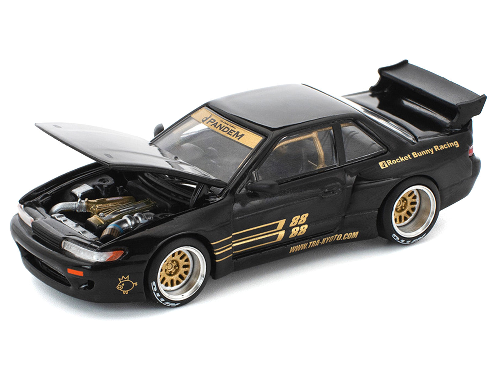 Black model car with hood open - PR640289-2__77451