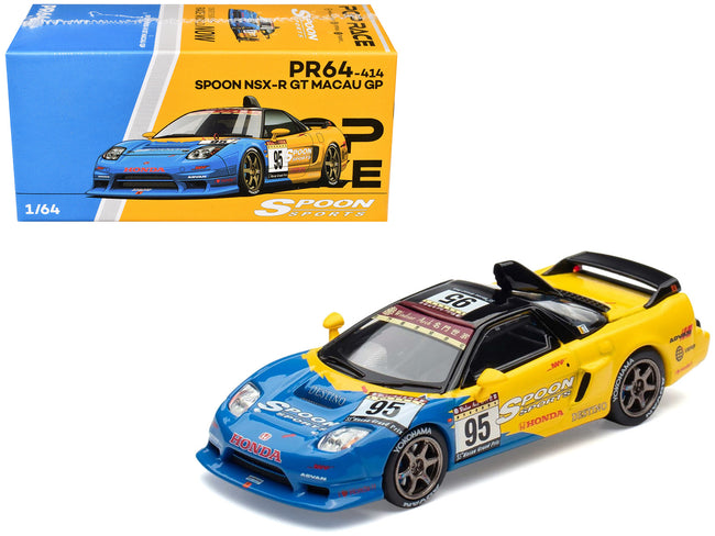 Honda NSX-R GT RHD (Right Hand Drive) #95 Spoon Sports "Macau Cup" "Tokyo Auto Salon - Hong Kong 2025" 1/64 Diecast Model Car by Pop Race
