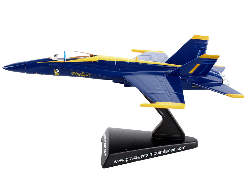 McDonnell Douglas F/A-18C Hornet Aircraft "Blue Angels" United States Navy 1/150 Diecast Model Airplane by Postage Stamp