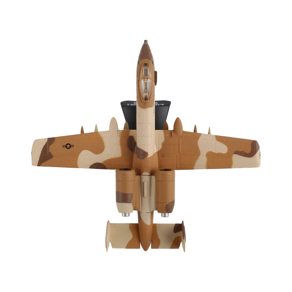 Fairchild Republic A-10 Thunderbolt II Warthog Aircraft "Peanut Color Camouflage Scheme" United States Air Force 1/140 Diecast Model Airplane by Postage Stamp