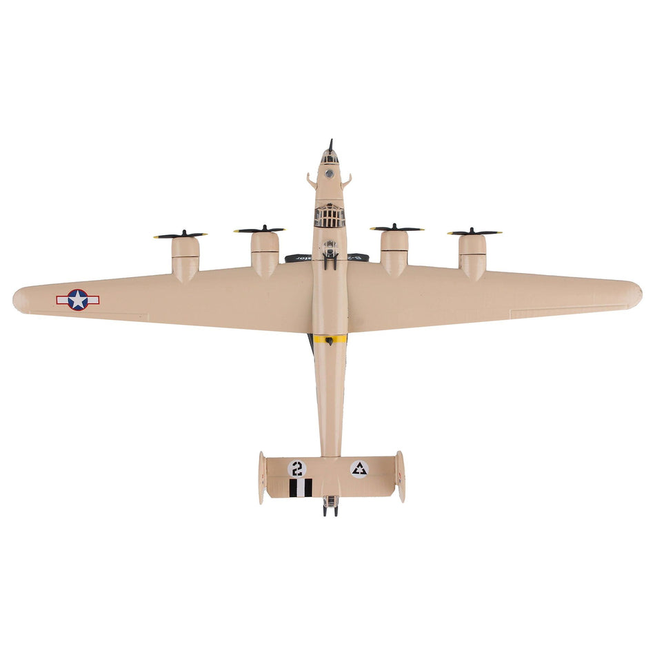 Consolidated B-24D Liberator Bomber Aircraft "Strawberry Bitch 376th Heavy Bombardment North Africa" United States Army Air Forces 1/163 Diecast Model Airplane by Postage Stamp