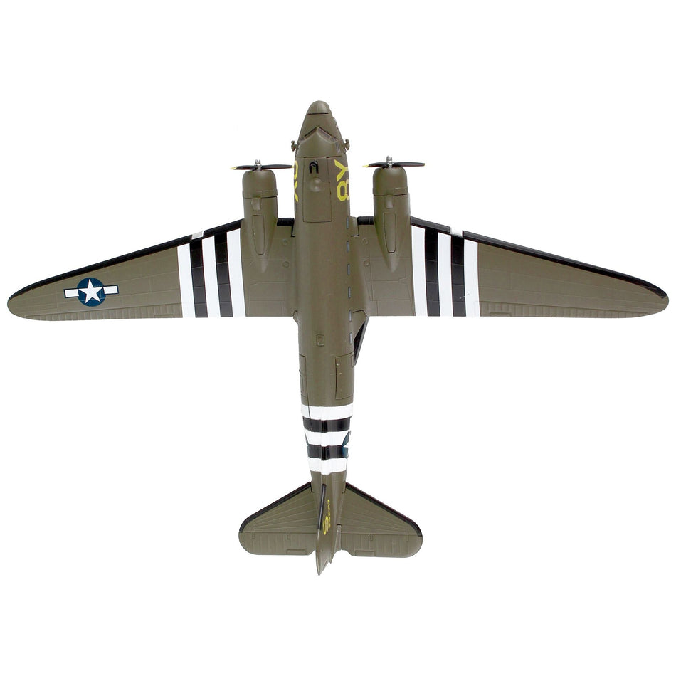 Douglas C-47 Skytrain Transport Aircraft "Stoy Hora 440th Troop Carrier Group D-Day" (1945) United States Army Air Forces 1/144 Diecast Model Airplane by Postage Stamp