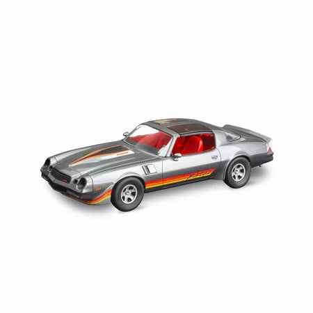 Silver Camaro model car