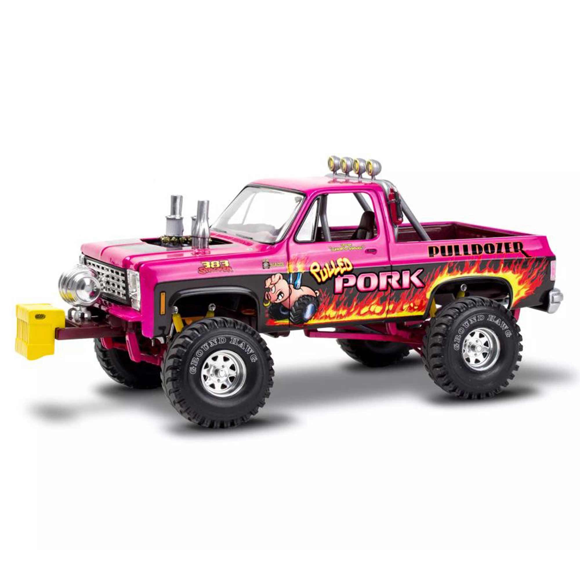 Pink Pulled Pork monster truck model