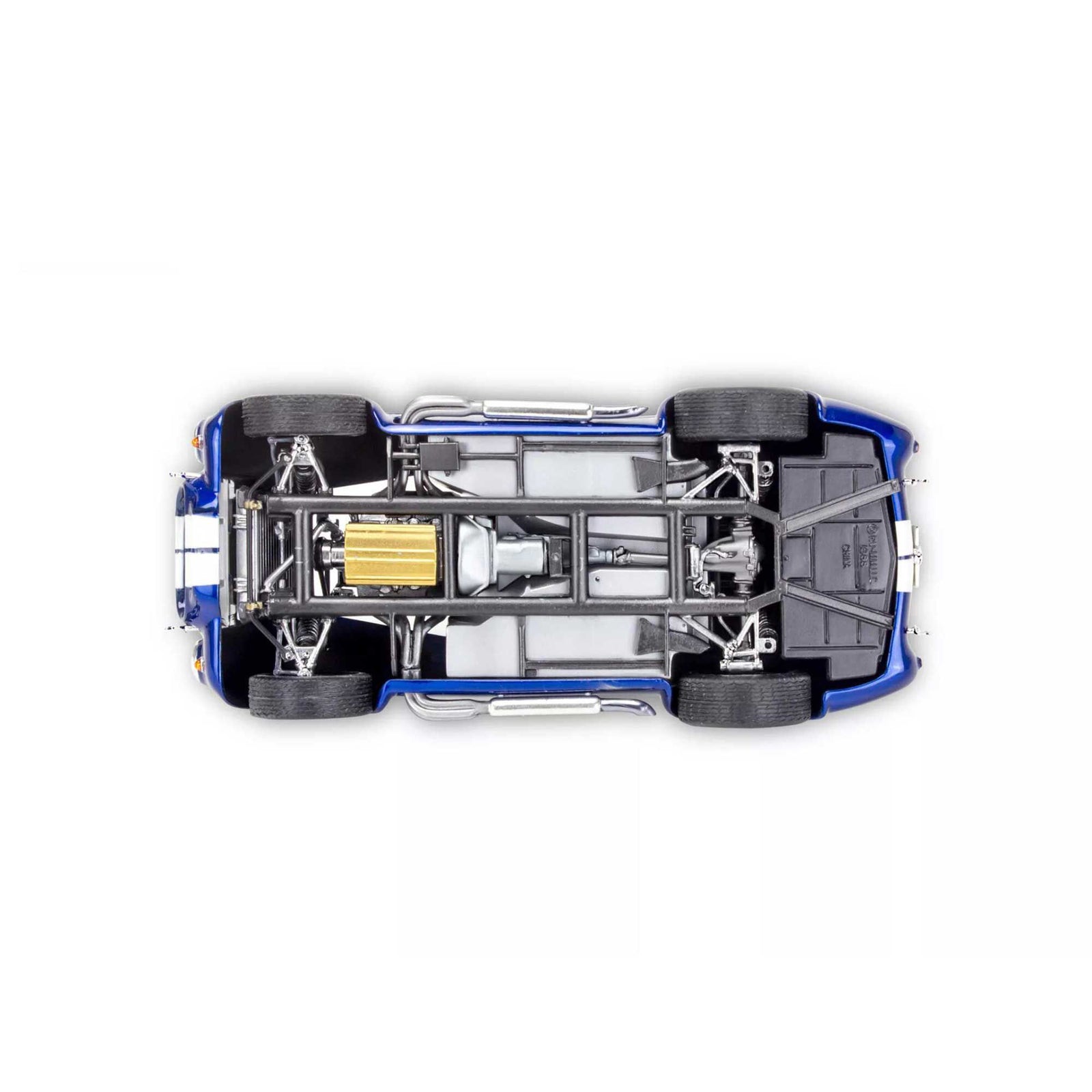 Blue Cobra car model, RMX14533_A2_9G1XPD79, overhead view