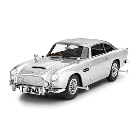 Silver Aston Martin DB5 model car