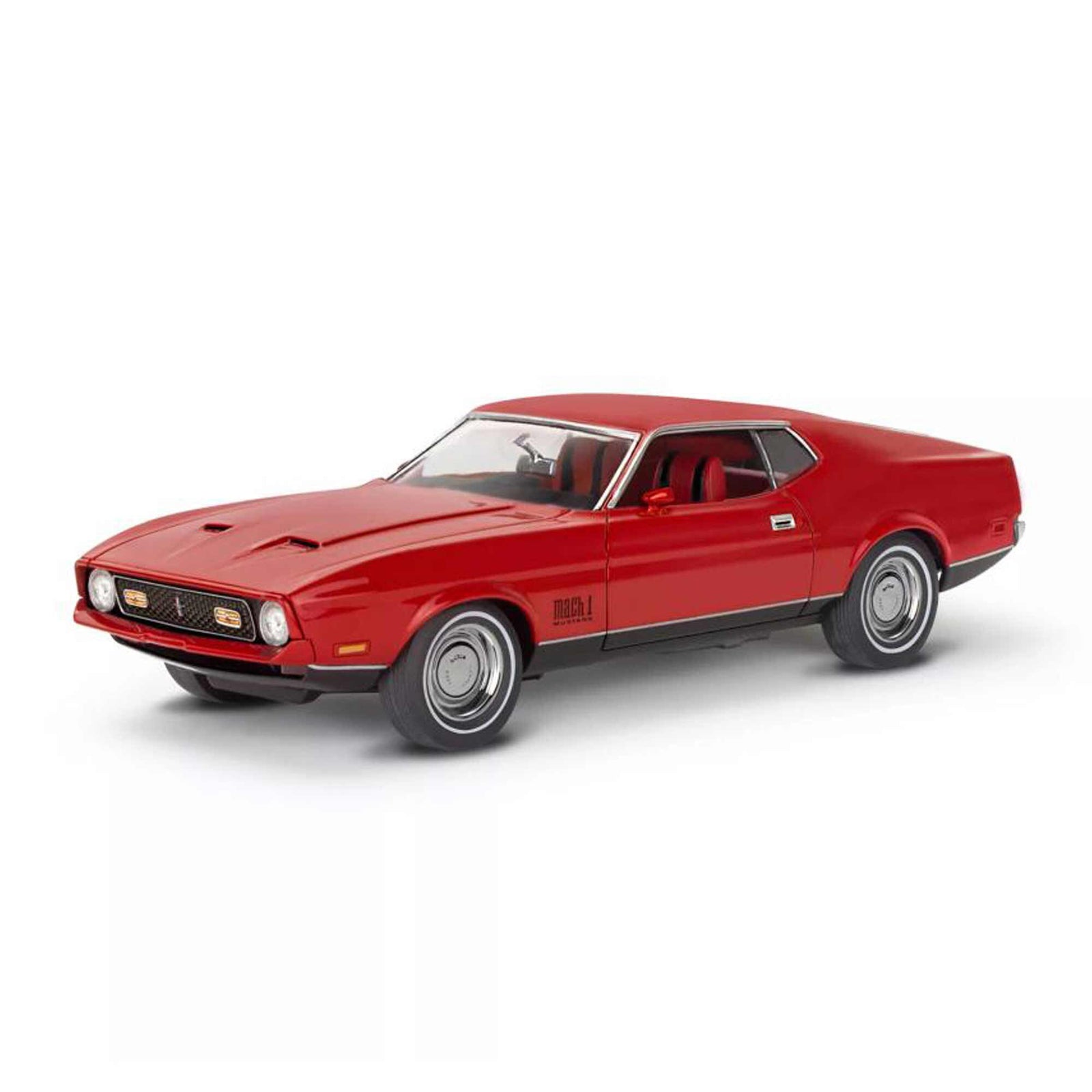 Red 1971 Ford Mustang Mach 1 model car