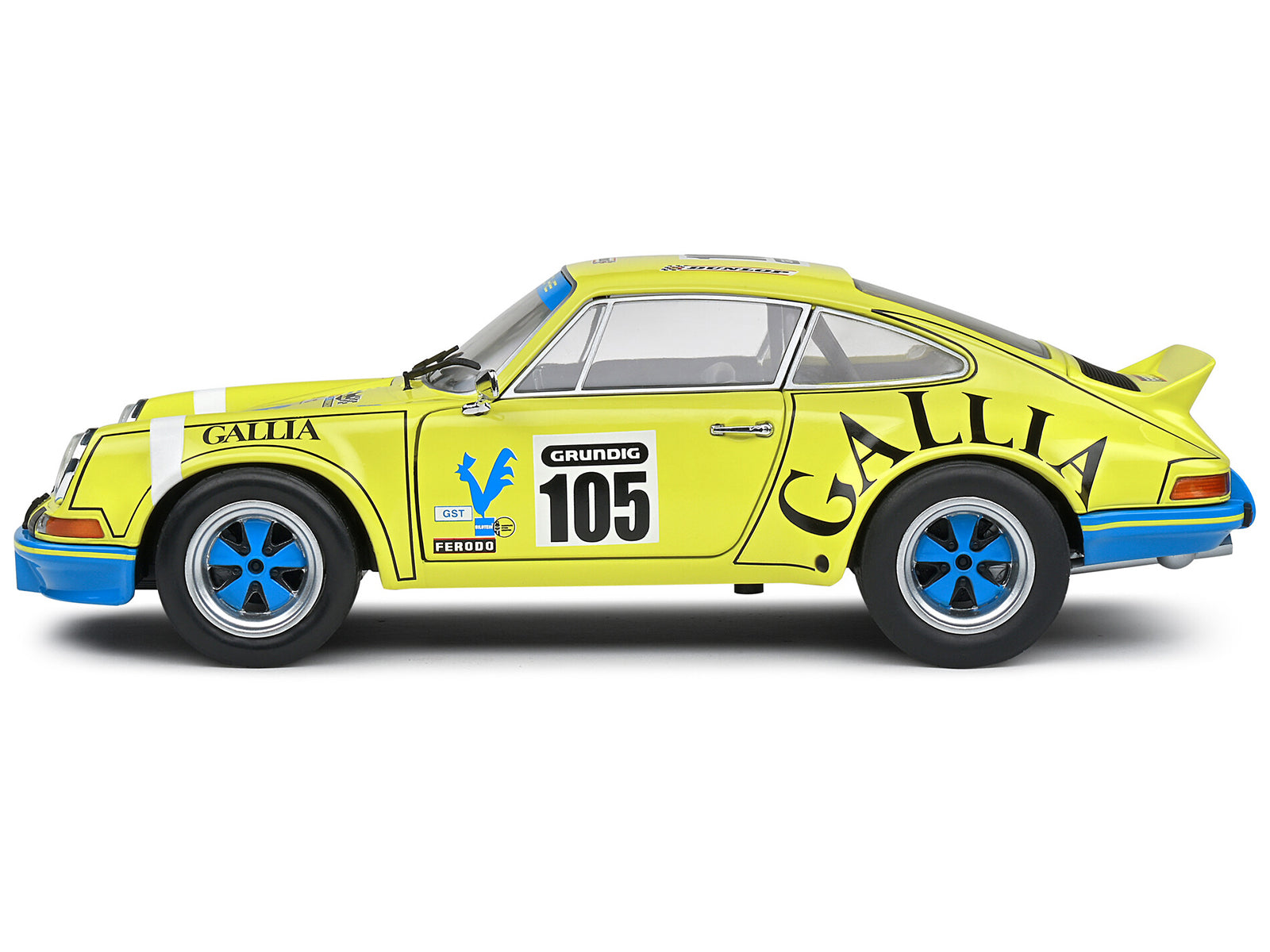 Porsche 911 RSR #105 Jean-Louis Lafosse - J. P.Angoulet "Tour de France Automobile" (1973) "Competition" Series 1/18 Diecast Model Car by Solido