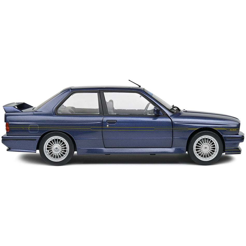 1990 BMW E30 M3 Alpina B6 3.5S Mauritus Blue Metallic 1/18 Diecast Model Car by Solido