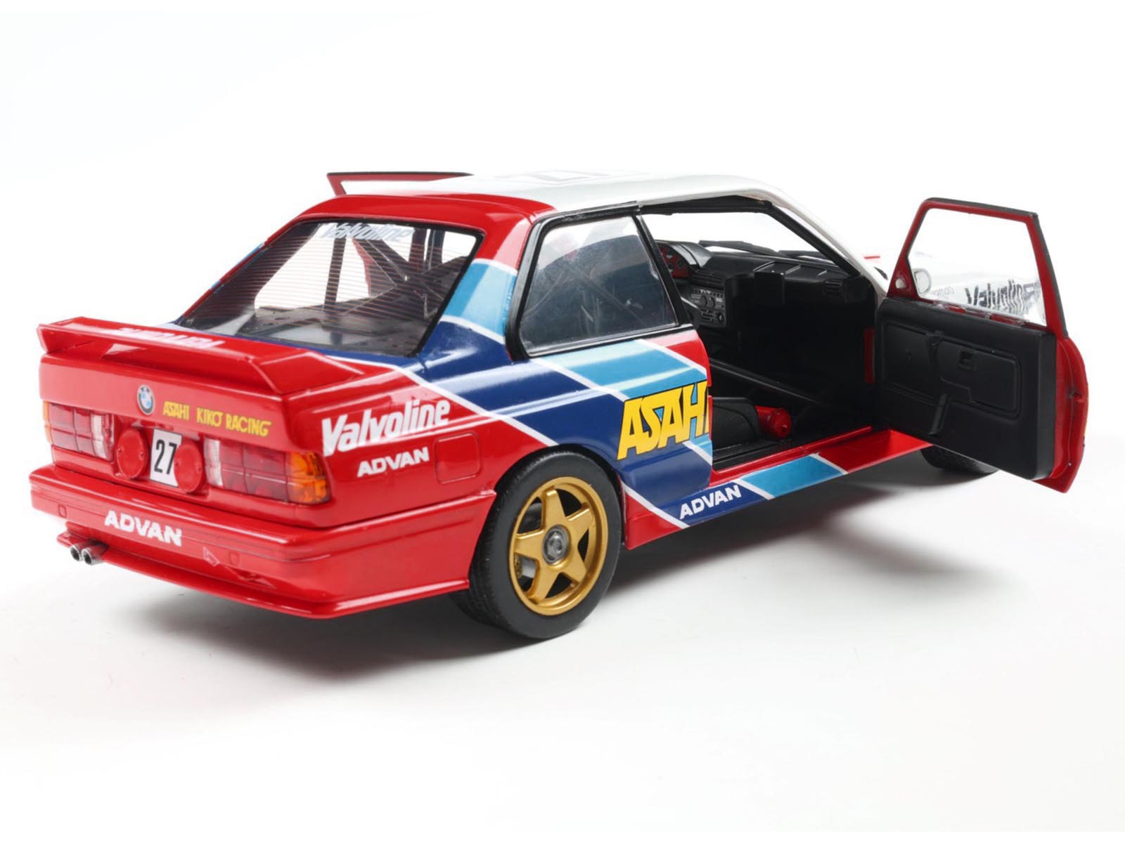 BMW M3 race car model with open door