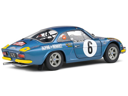 Alpine A110 1600S #6 Jean-Claude Andruet - Pierre Pagani "Rallye Montecarlo" (1972) "Competition" Series 1/18 Diecast Model Car by Solido - view 5