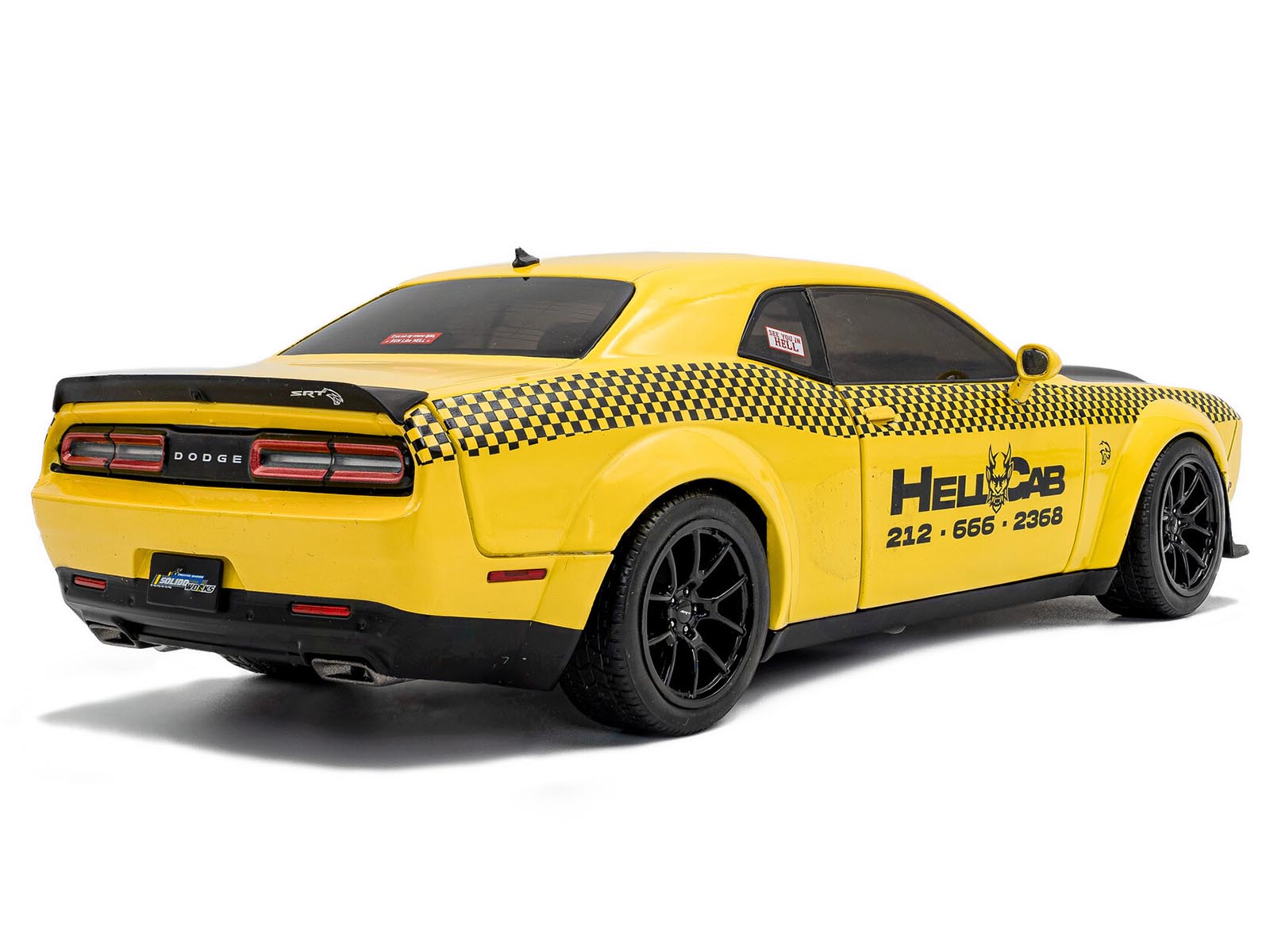 Dodge Challenger Hellcat Taxi S1805716-4 model car