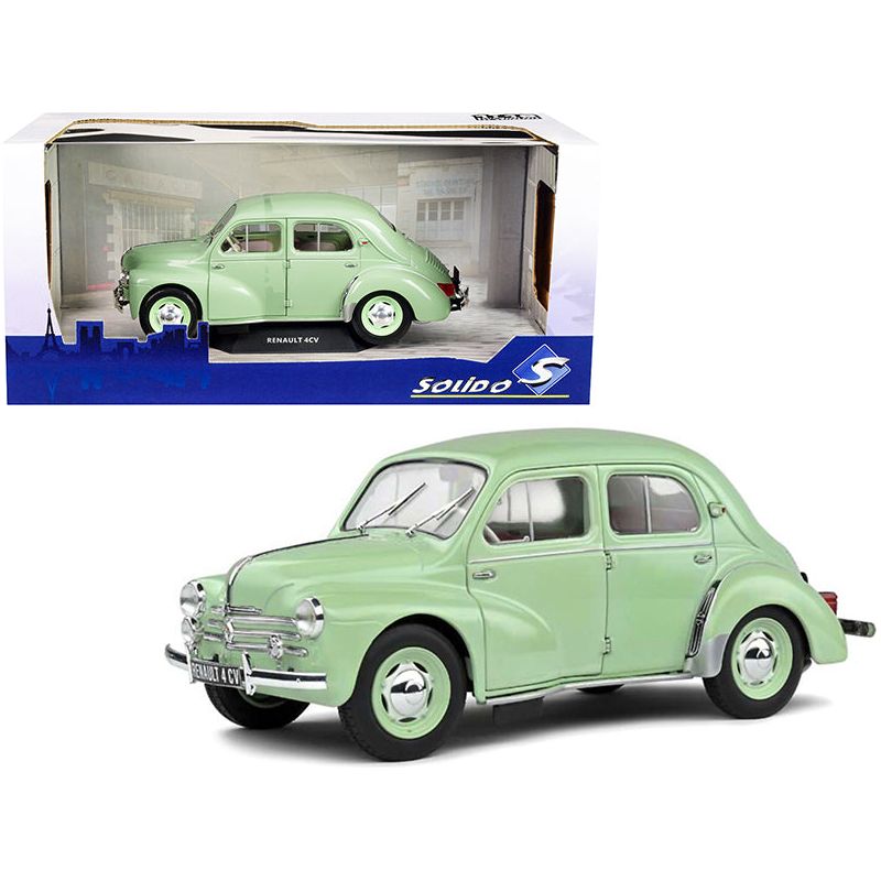 1955 Renault 4CV Vert d'Eau Green 1/18 Diecast Model Car by Solido