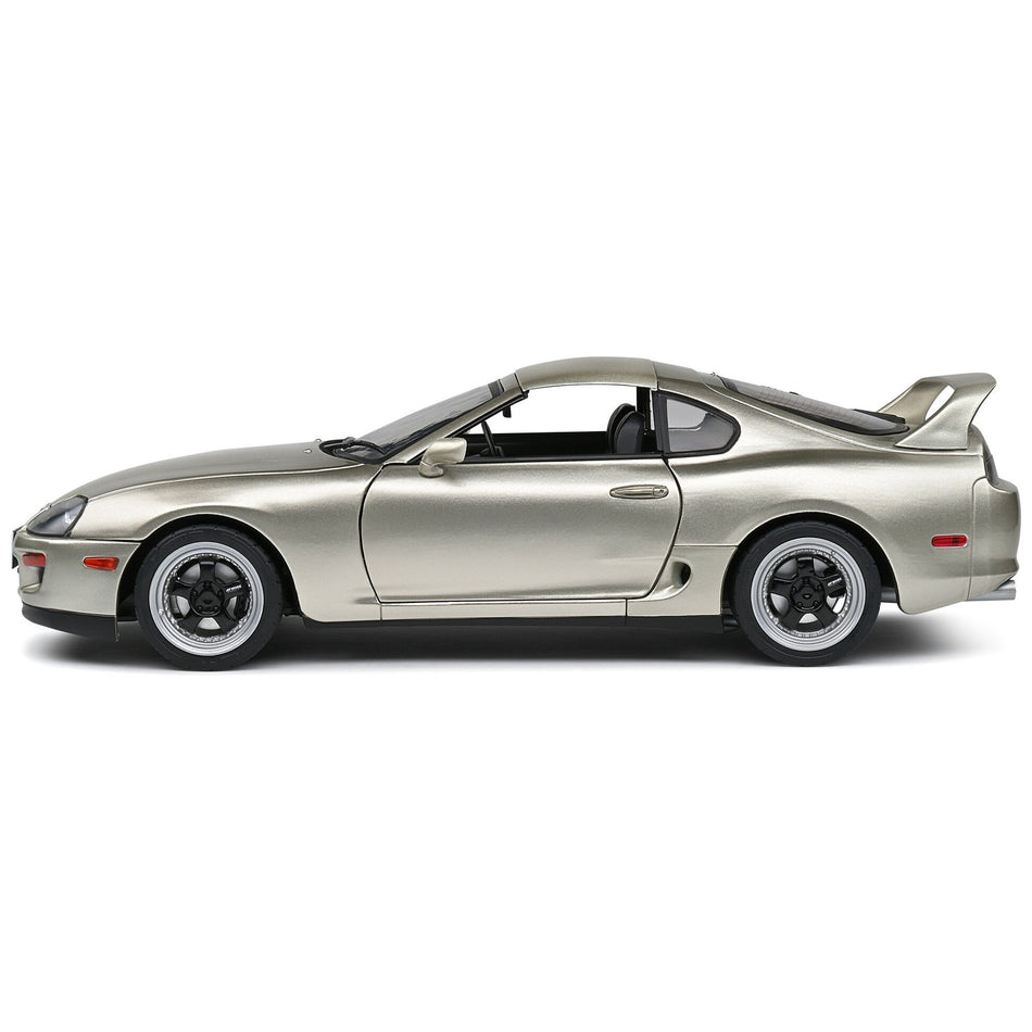 1998 Toyota Supra MK4 (A80) Targa Roof RHD (Right Hand Drive) Quicksilver FX Metallic 1/18 Diecast Model Car by Solido