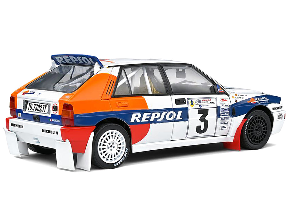 Lancia Delta HF Integrale #3 Carlos Sainz - Luis Moya "Acropolis Rally" (1993) "Competition" Series 1/18 Diecast Model Car by Solido