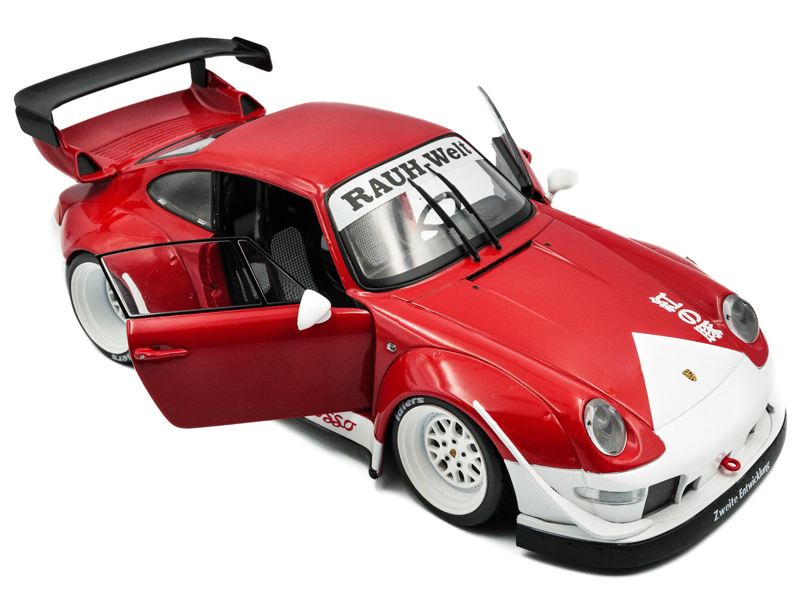 S1808505-2__67405 Red Porsche RAUH-Welt model with open doors