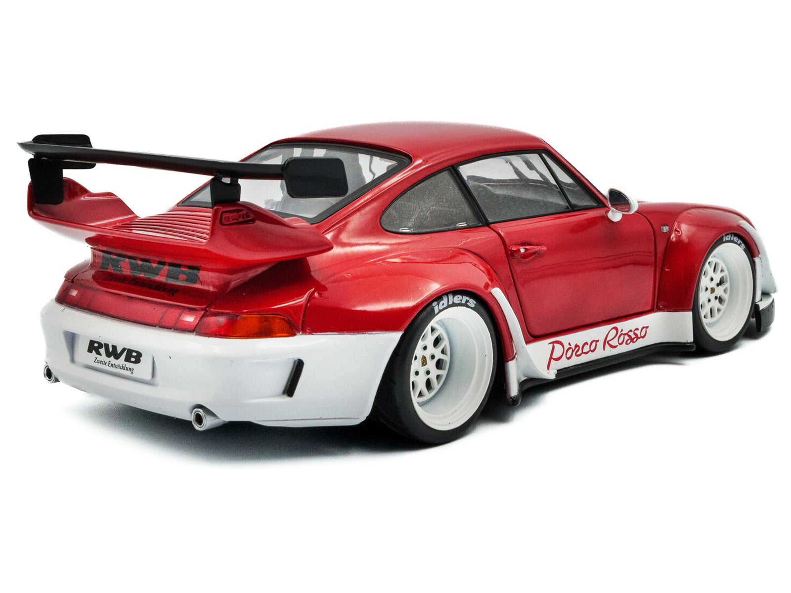 Red Porsche RWB Poco Rosso model car