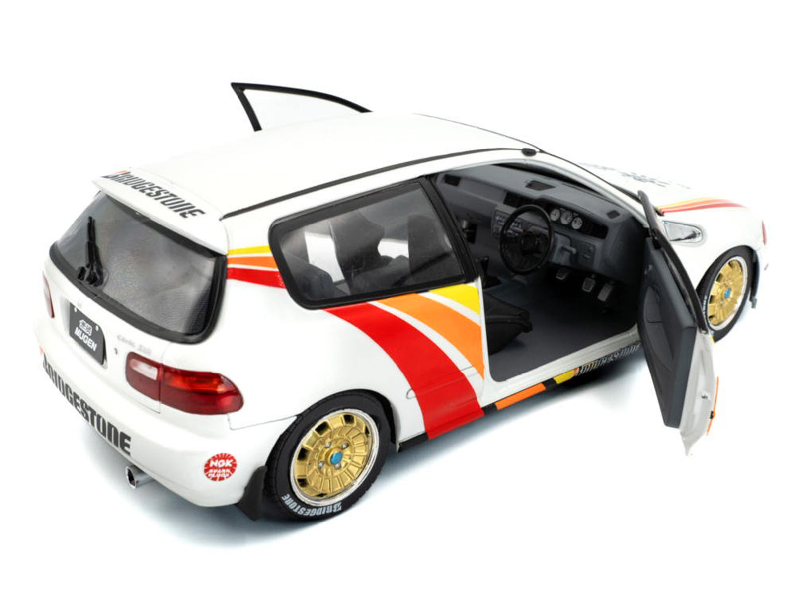 Honda Civic model with doors open