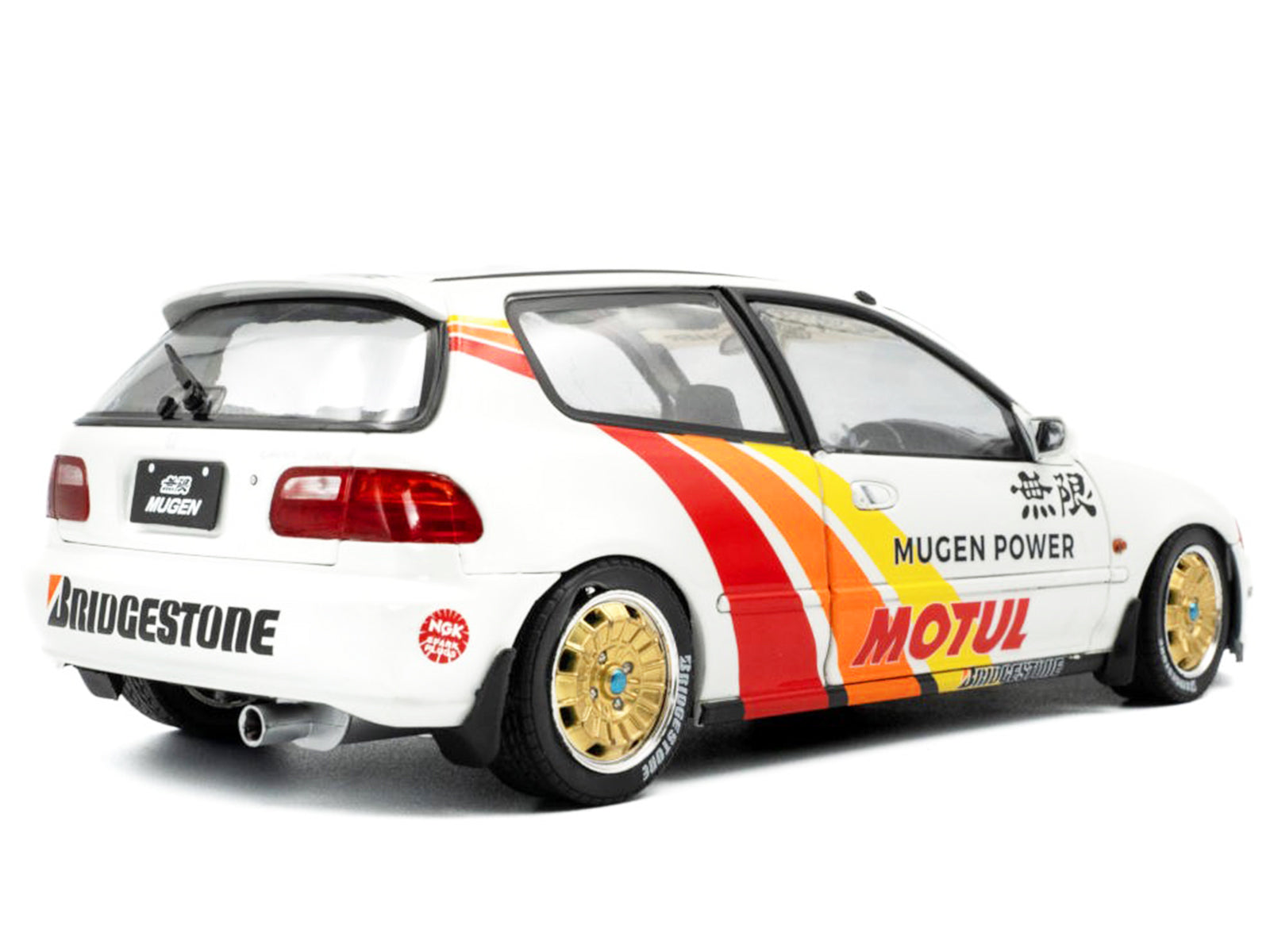 White Honda Civic race car model S1810404-5__83879