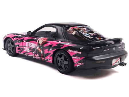 Black and pink Itasha Club Mazda RX-7