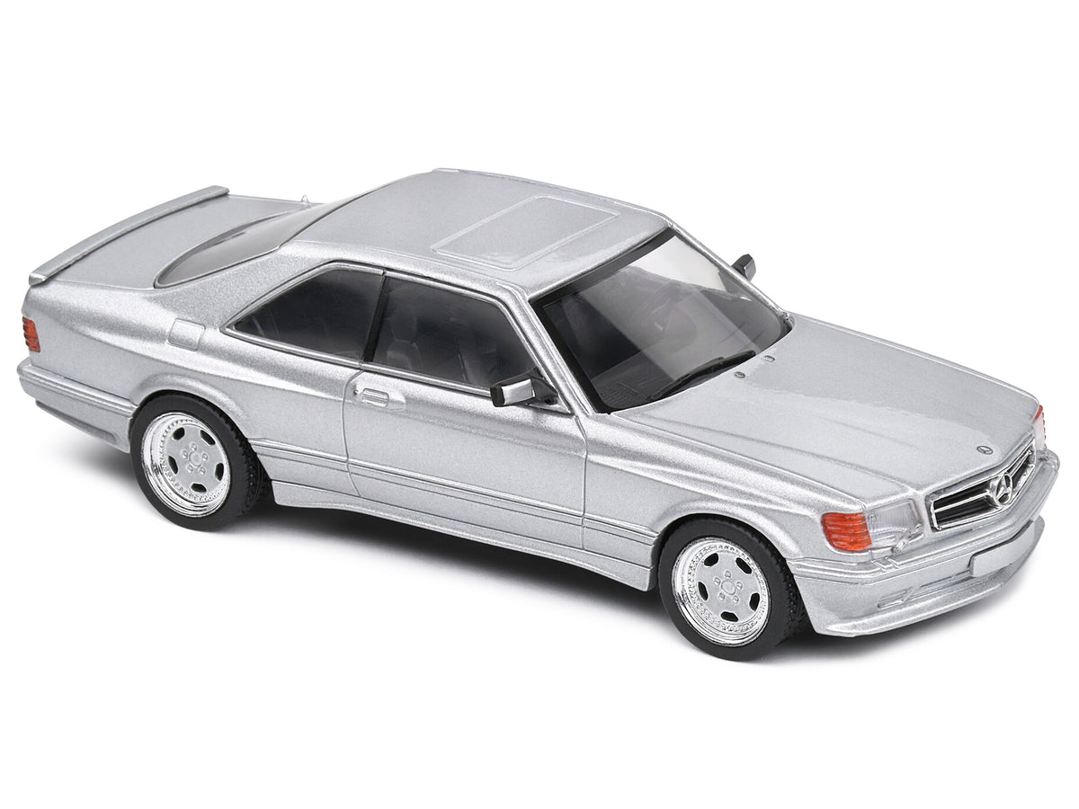 1990 Mercedes-Benz 560 SEC AMG WideBody Silver Metallic 1/43 Diecast Model Car by Solido - view 5