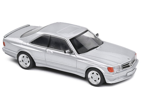 1990 Mercedes-Benz 560 SEC AMG WideBody Silver Metallic 1/43 Diecast Model Car by Solido - view 5