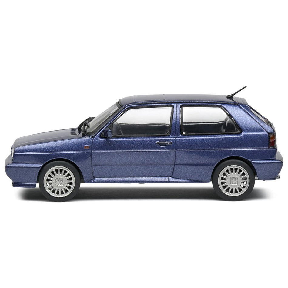 1989 Volkswagen Golf Rallye G60 Syncro Blue Metallic 1/43 Diecast Model Car by Solido