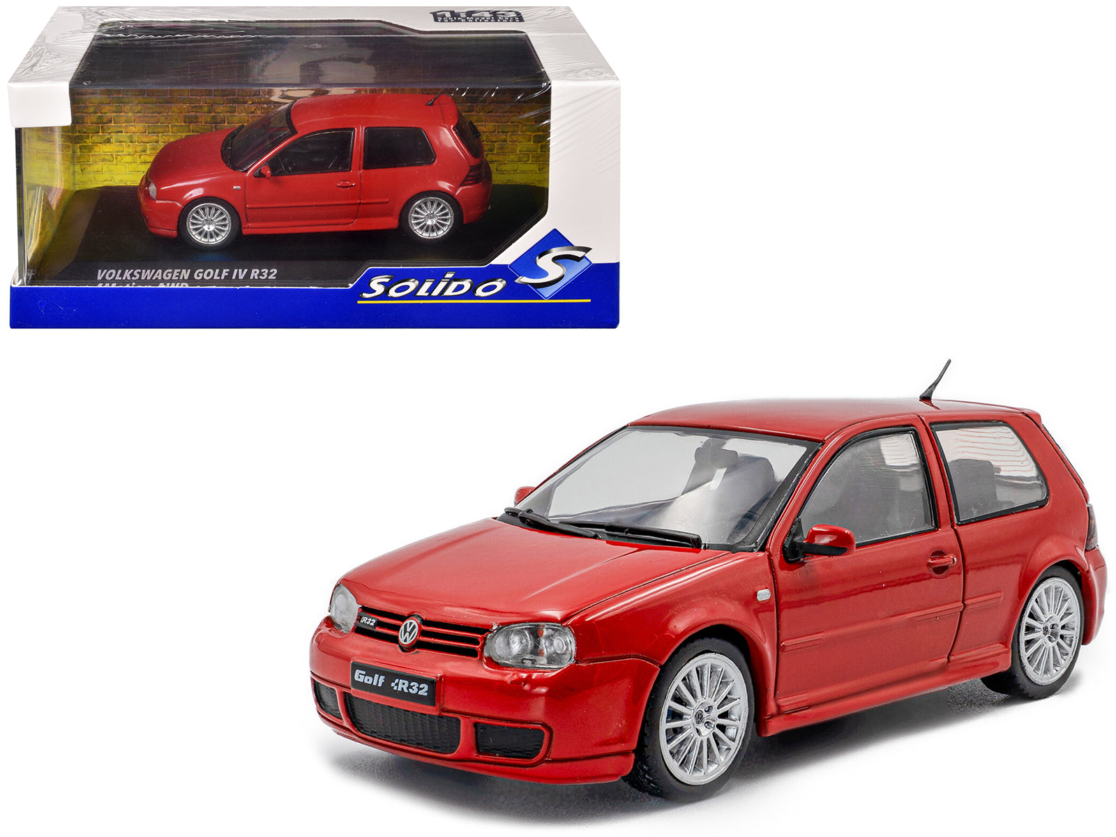 2003 Volkswagen Golf IV R32 Toronto Red 1/43 Diecast Model Car by Solido