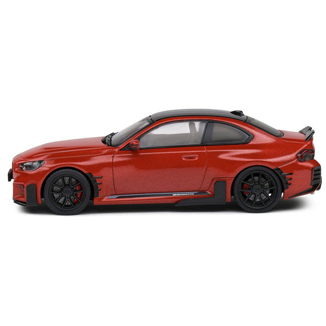 2023 BMW M2 M Performance Toronto Red Metallic with Black Top 1/43 Diecast Model Car by Solido