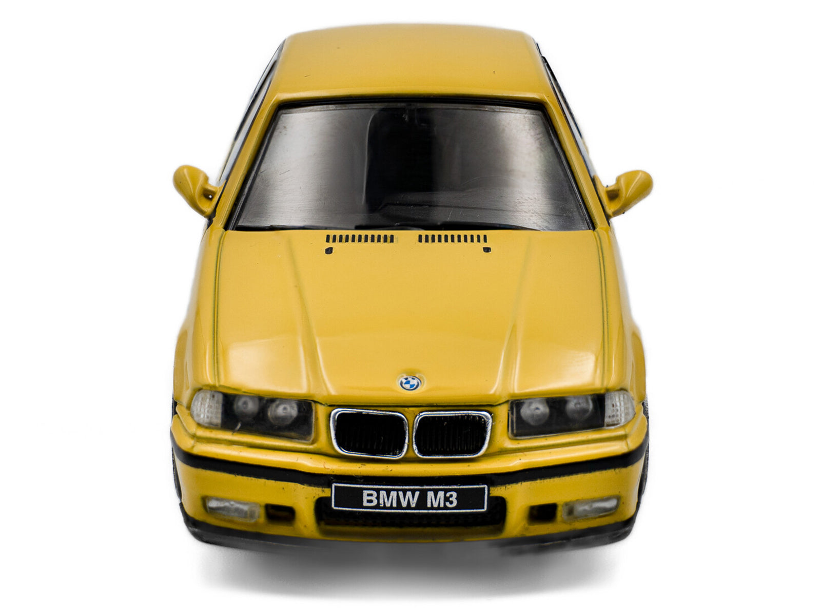 Yellow BMW M3 toy car