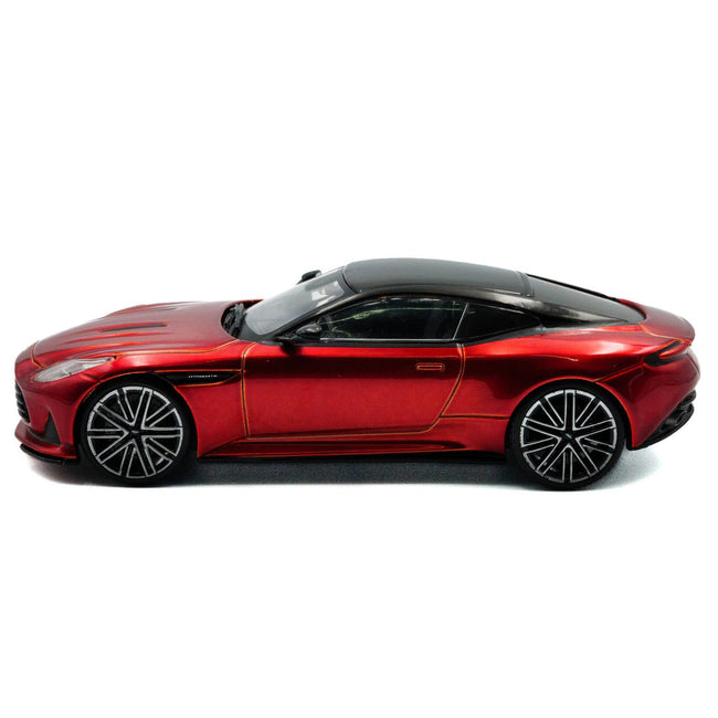 2023 Aston Martin DB12 Coupe Hyper Red Metallic with Black Top 1/43 Diecast Model Car by Solido