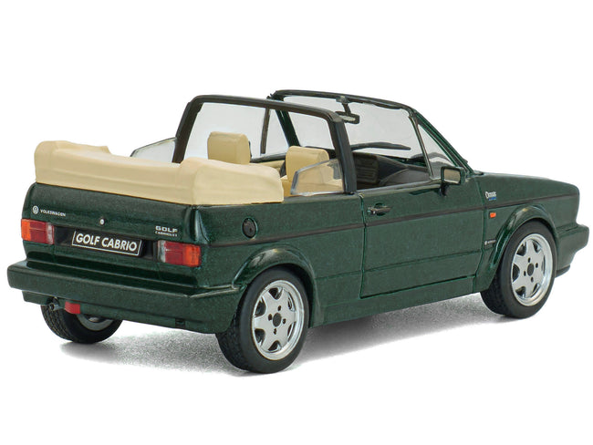 1992 Volkswagen Golf Cabrio Classic Line Classic Green Metallic 1/43 Diecast Model Car by Solido